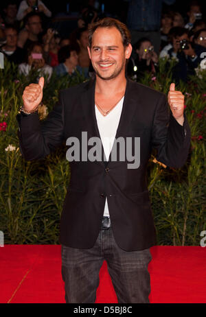 L'acteur allemand Moritz Bleibtreu assiste à la première de 'Vallanzasca - Gli Angeli Del Male' au cours de la 67e Festival International du Film de Venise au Palazzo del Cinema à Venise, Italie, 06 septembre 2010. Photo : Hubert Boesl Banque D'Images