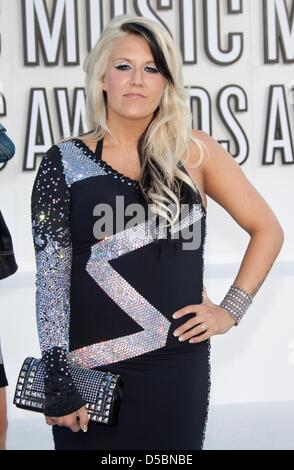 Natalie Horler, chanteuse de "Cascada", assiste à la 2010 MTV Video Music Awards au Nokia Theatre de Los Angeles, USA, 12 septembre 2010. Photo : Hubert Boesl Banque D'Images