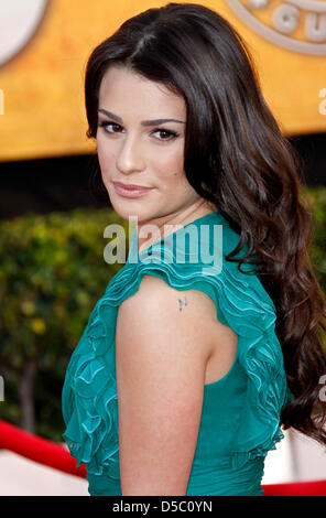 L'actrice Lea Michelle nous assiste à la 16e Conférence annuelle de l'écran de l'Acteur Guild (SAG) Awards au Shrine Auditorium à Los Angeles, Californie, USA, 23 janvier 2010. La Screen Actors Guild récompense l'excellence dans cinq films et huit heures de catégories. Photo : Hubert Boesl Banque D'Images