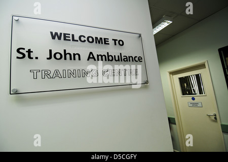 St John Ambulance bureaux et centre de formation, UK Banque D'Images