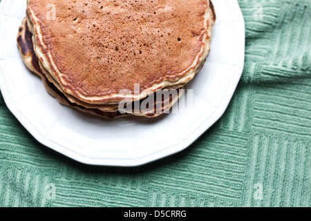 Banana Pancakes Avoine Banque D'Images