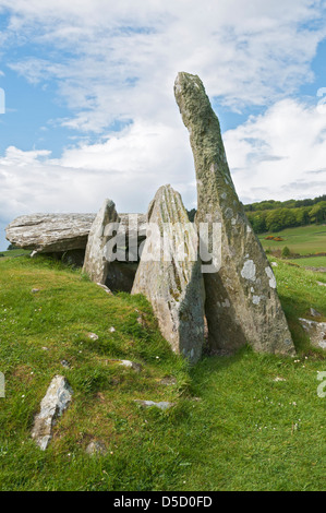 L'Écosse, environs Creetown, Cairn II Sainte sépulture néolithique, chambré cairn Banque D'Images