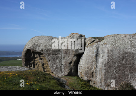 Elephant Rock, près de Dillon Beach en Californie. Banque D'Images