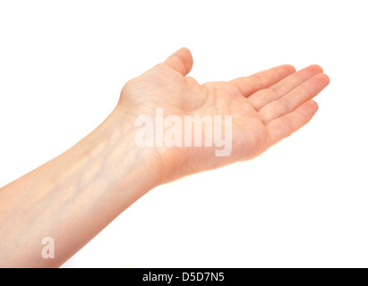 Femmes part isolé sur fond blanc. Banque D'Images