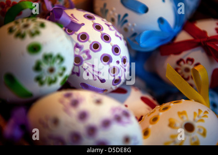 Les oeufs de Pâques en République tchèque d'origine, traditions, vacances, Prague République Tchèque Banque D'Images