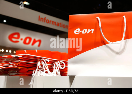 Essen, Allemagne, E.ON SE stand lors de l'E-world energy & water show Banque D'Images