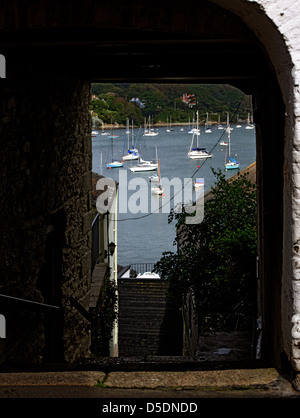 Donnant sur la rivière Penryn de rinçage vers Falmouth Banque D'Images