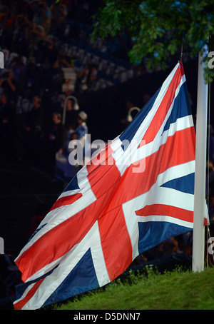 L'Union Flag est levé Banque D'Images