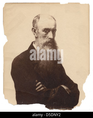 William Morris Hunt (1824-1879), peintre américain connu pour ses paysages et ses portraits, figure dans la collection Archives of American Art de la Smithsonian institution. Banque D'Images