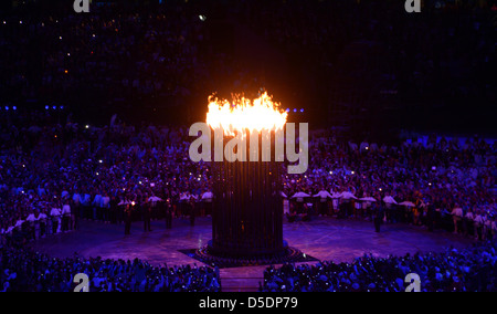 La flamme olympique de Londres 2012 Banque D'Images