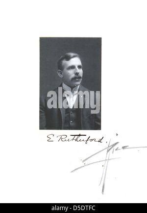 Portrait d'Ernest Rutherford (1871-1937), physicien et chimiste, Banque D'Images