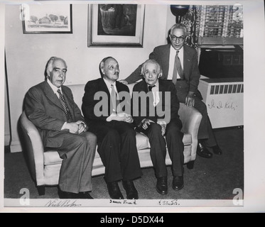 Portrait d'Albert Einstein et d'autres (1879-1955), physicien Banque D'Images