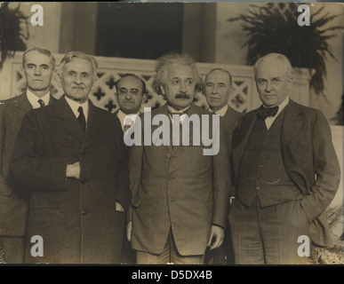 Portrait d'Albert Einstein et d'autres (1879-1955), physicien Banque D'Images