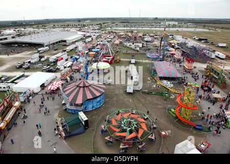 Vue aérienne de St Lucie County Fair, St Lucie, FL, USA Banque D'Images