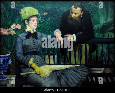 'Edouard Manet dans la véranda' 1879 Alte Nationalgalerie Berlin Banque D'Images