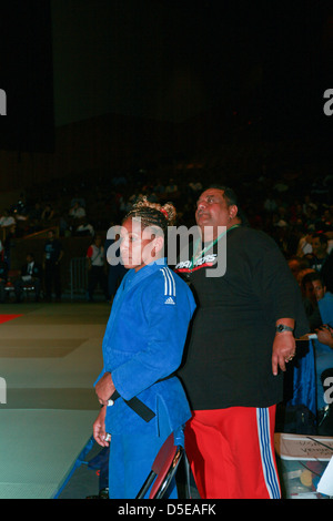 Yurisel Laborde, un médaillé d'or aux Championnats du monde de judo à Miami possible défection Banque D'Images