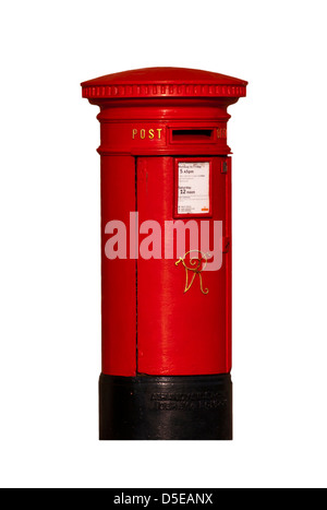 Fonte victorienne rouge Royal Mail Post Box Postbox UK Banque D'Images