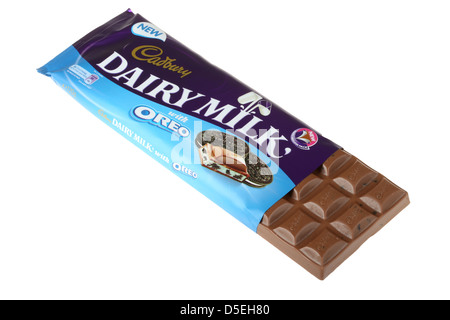 Lait Lait Chocolat Oreo Banque D'Images