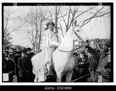 Inez Milholland - Défilé de suffrage (LOC) Banque D'Images