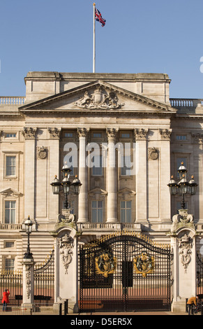 Buckingham Palace Londres Accueil de la Reine d'Angleterre Banque D'Images