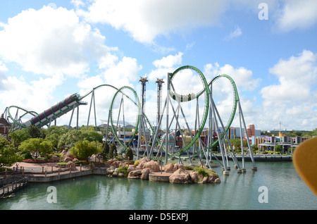 'L'Incroyable Hulk' ride at Universal Studios, Islands of Adventure Orlando Banque D'Images