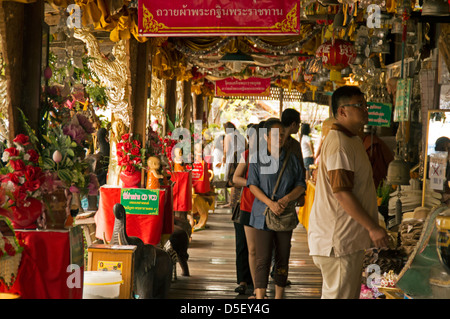 Coulisses de la "Floating Market" à Pattaya, Thaïlande Banque D'Images