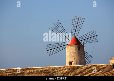 Musée du Sel, Trapani, Sicile, Italie Banque D'Images