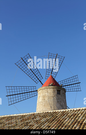 Musée du Sel, Trapani, Sicile, Italie Banque D'Images
