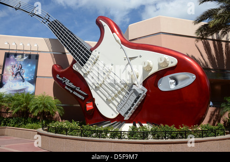 Rock'n Roller Coaster avec Areosmith à Disney's Hollywood Studios Orlando (Floride). Banque D'Images