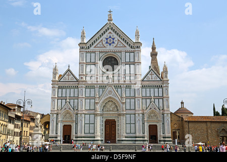 Basilique Santa Croce de Florence Italie Banque D'Images