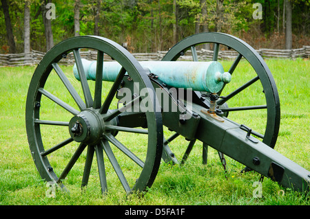 La guerre civile à la crête de pois canon National Military Park, Garfield, Arkansas Banque D'Images