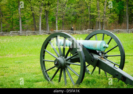 La guerre civile à la crête de pois canon National Military Park, Garfield, Arkansas Banque D'Images