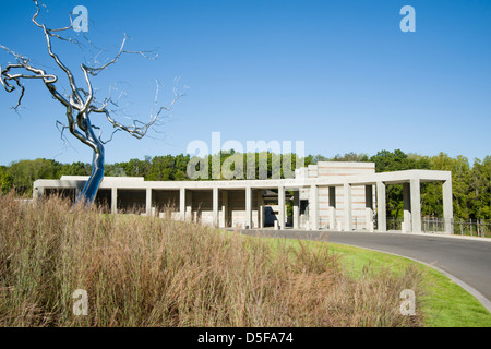 Crystal Bridges Museum of American Art, Bentonville, Arkansas, États-Unis. Banque D'Images