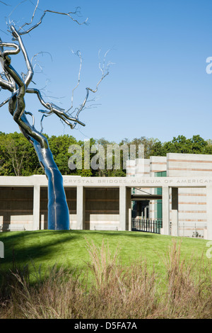 Crystal Bridges Museum of American Art, Bentonville, Arkansas, États-Unis. Banque D'Images