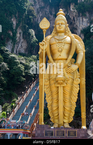 Grottes de Batu est un temple hindou sur la banlieue de Kuala Lumpur Banque D'Images