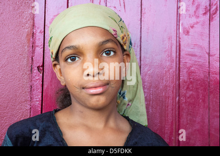 Jeune fille musulmane près de Bamenda (Cameroun Banque D'Images