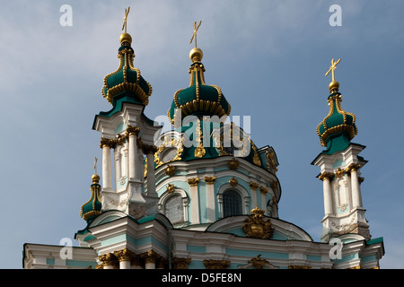 St Andrew's Church, Kiev Ukraine Banque D'Images