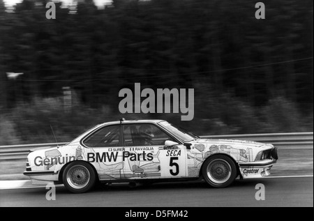 24 Heures de Spa 1985, Belgique, BMW 635 CSi, Roberto Ravaglia (I)/Gerhard Berger (A)/Marc Surer (CH) Banque D'Images