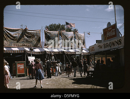 Barker à l'enceinte de l'Indiana State Fair, Rutland (LOC) Banque D'Images