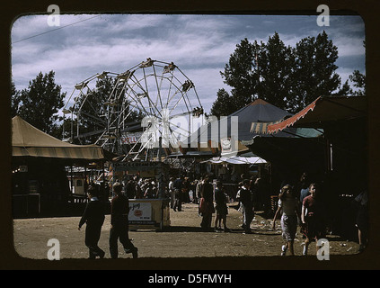 Des spectacles à l'côté Vermont State Fair, Rutland (LOC) Banque D'Images