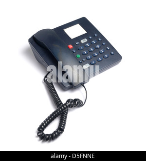 Téléphone isolé sur fond blanc Banque D'Images