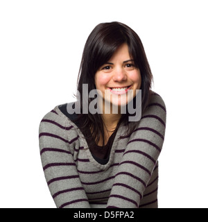 Portrait of young woman looking at camera Banque D'Images