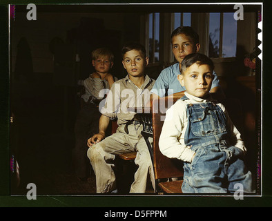 Les enfants des écoles rurales, San Augustine County, Texas (LOC) Banque D'Images