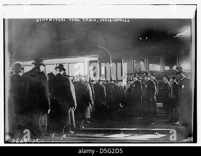 Dynamiters prendre le train, Indianapolis (LOC) Banque D'Images