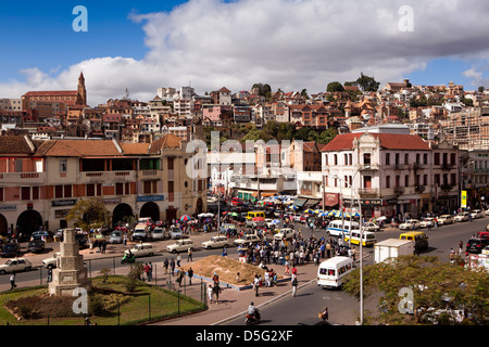 Madagascar, Antananarivo, Avenue de l'indépendance, au-dessous de Faravohitra Banque D'Images