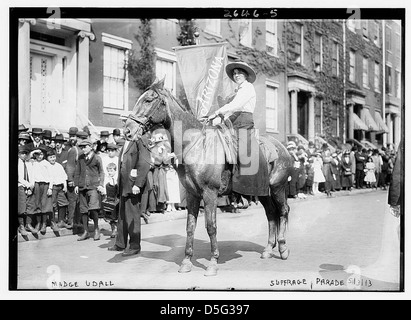 Madge Udall, le suffrage parade, 5/3/13 (LOC) Banque D'Images