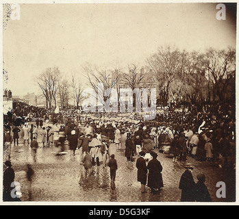 Foule à Lincoln's Deuxième inauguration, le 4 mars 1865 (LOC) Banque D'Images