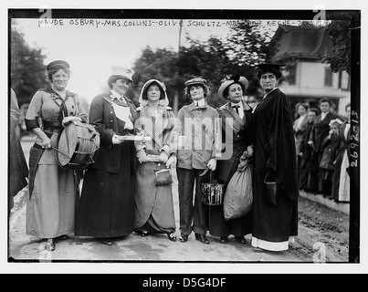 Maude Osbury( ?), Mme Collins( ?), d'Olive Schultz, Mme Keene, Sadie et Mme Miller (LOC) Banque D'Images