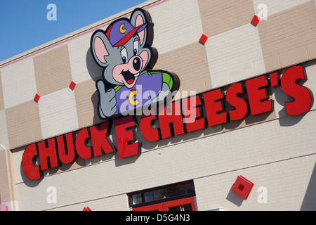 Chuck E Cheese's Restaurant Sign Banque D'Images