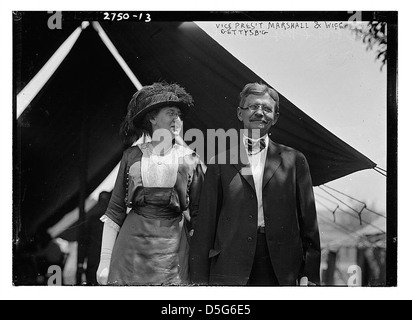 Vice-prés't Marshall & femme - Gettysburg (LOC) Banque D'Images